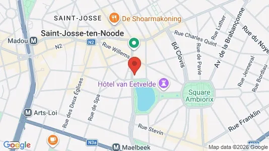 Apartments for rent i Stad Brussel - kort over placeringen
