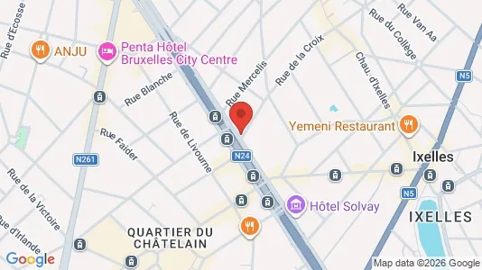 Apartments for rent i Stad Brussel - kort over placeringen