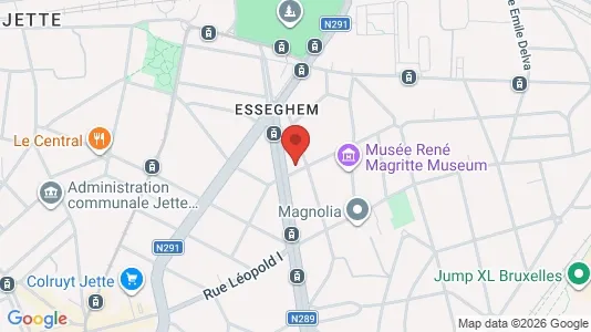 Apartments for rent i Brussels Jette - kort over placeringen
