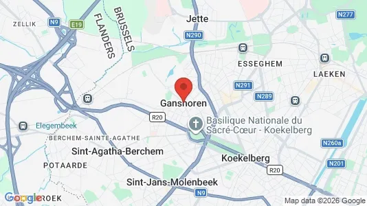 Houses for rent i Brussels Ganshoren - kort over placeringen