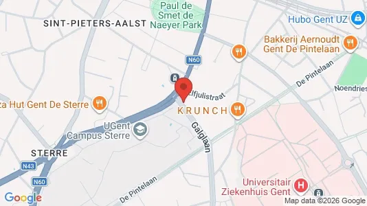 Apartments for rent i Stad Gent - kort over placeringen