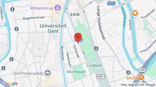 Apartments for rent i Stad Gent - kort over placeringen