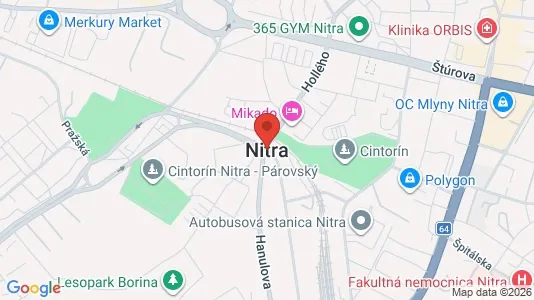 Apartments for rent i Prešov - kort over placeringen