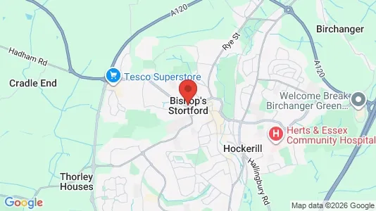 Apartments for rent i Bishop's Stortford - Hertfordshire - kort over placeringen