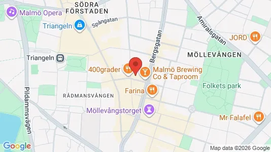 Apartments for rent i Malmö City - kort over placeringen