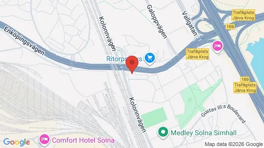 Apartments for rent i Solna - kort over placeringen