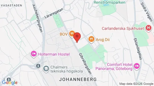 Apartments for rent i Johanneberg - kort over placeringen