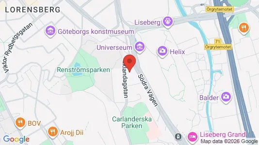 Apartments for rent i Johanneberg - kort over placeringen