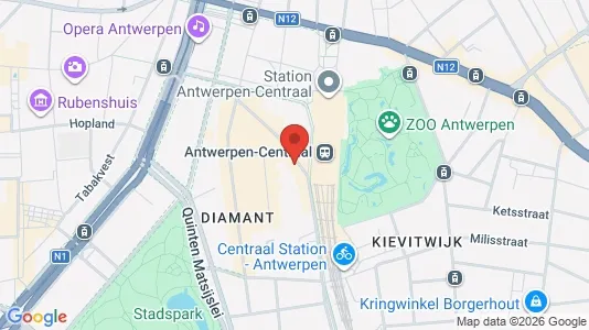 Apartments for rent i Stad Antwerp - kort over placeringen