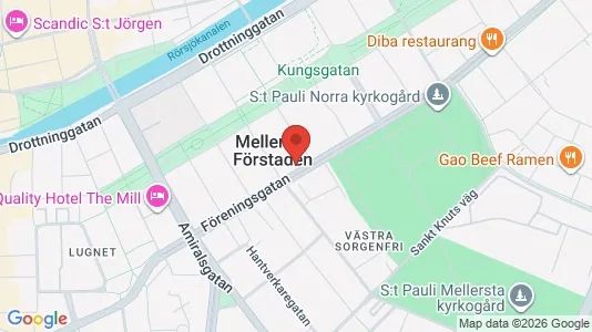 Apartments for rent i Malmö City - kort over placeringen
