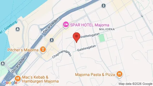 Apartments for rent i Majorna-Linné - kort over placeringen
