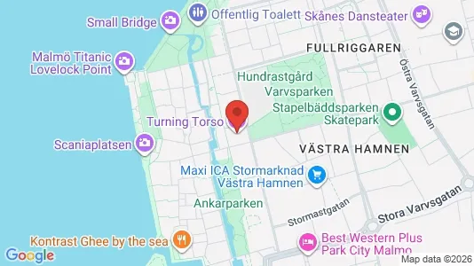 Apartments for rent i Malmö City - kort over placeringen