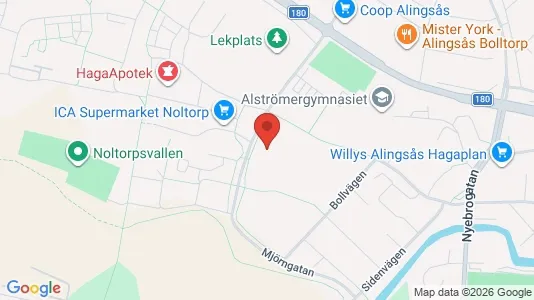 Apartments for rent i Alingsås - kort over placeringen