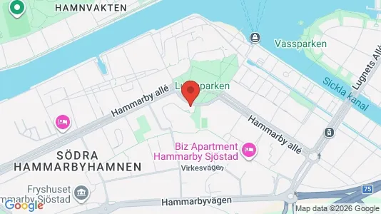 Apartments for rent i Hammarbyhamnen - kort over placeringen
