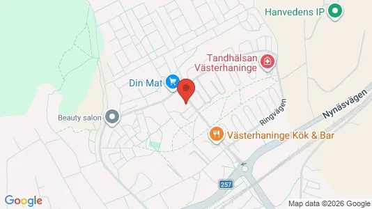 Apartments for rent i Haninge - kort over placeringen