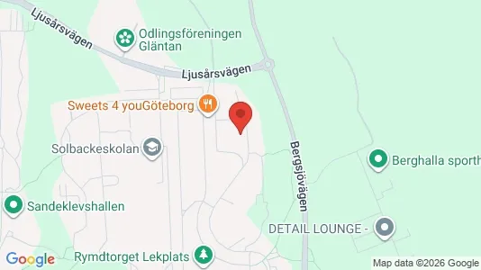 Apartments for rent i Gothenburg East - kort over placeringen