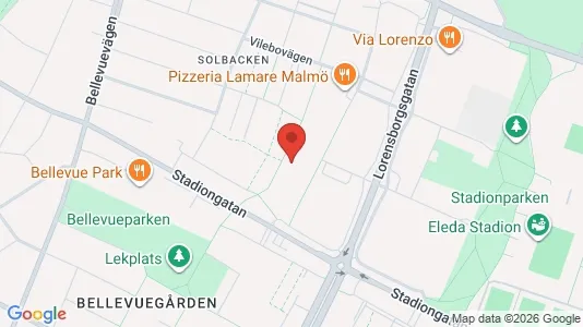 Apartments for rent i Malmö City - kort over placeringen
