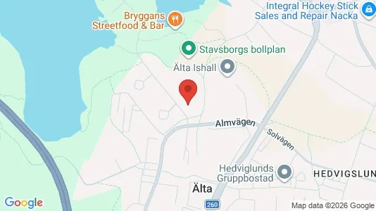 Apartments for rent i Nacka - kort over placeringen