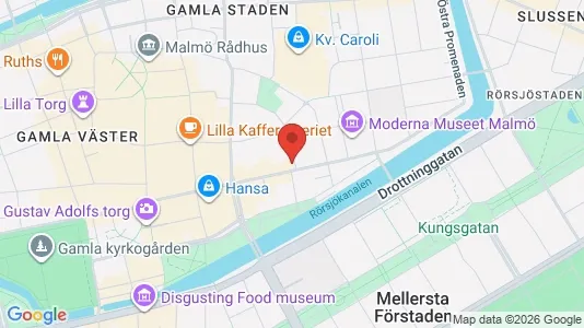 Apartments for rent i Malmö City - kort over placeringen