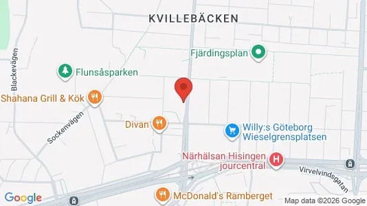 Apartments for rent i Lundby - kort over placeringen