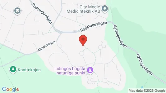 Apartments for rent i Lidingö - kort over placeringen