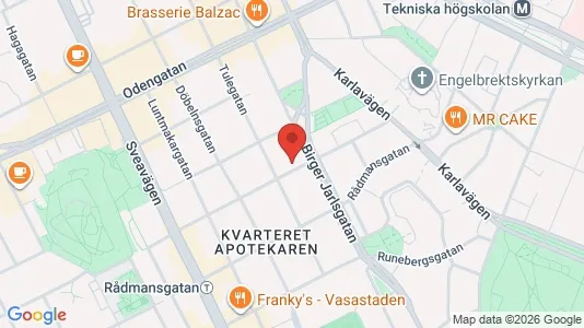 Apartments for rent i Vasastan - kort over placeringen