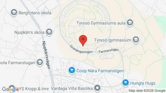 Apartments for rent i Tyresö - kort over placeringen