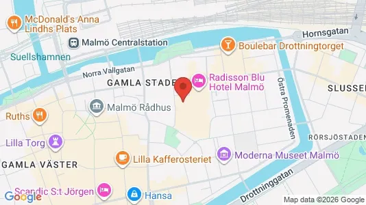 Apartments for rent i Malmö City - kort over placeringen