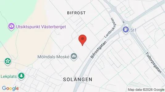 Apartments for rent i Mölndal - kort over placeringen