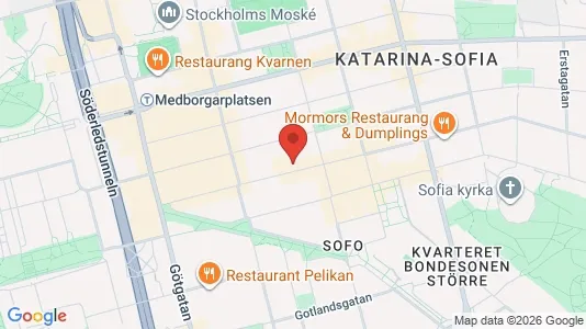 Apartments for rent i Södermalm - kort over placeringen