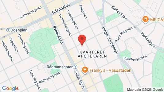 Apartments for rent i Vasastan - kort over placeringen