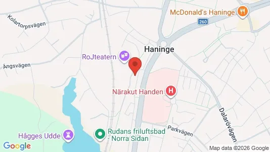 Apartments for rent i Haninge - kort over placeringen
