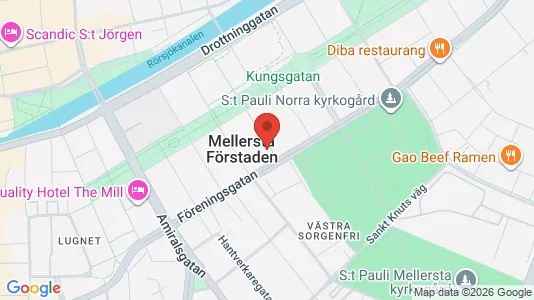 Apartments for rent i Malmö City - kort over placeringen