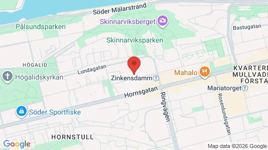 Apartments for rent i Södermalm - kort over placeringen