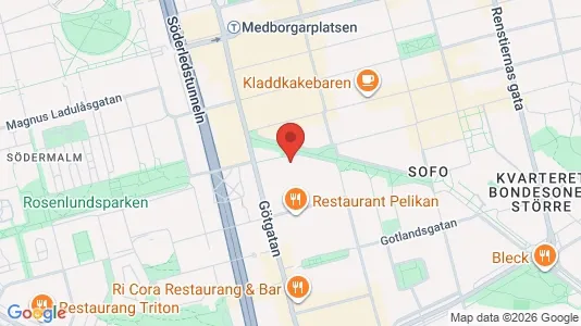 Apartments for rent i Södermalm - kort over placeringen