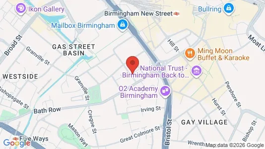 Apartments for rent i Birmingham - West Midlands - kort over placeringen