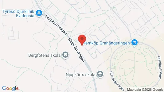Apartments for rent i Tyresö - kort over placeringen