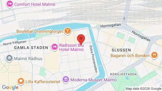 Apartments for rent i Malmö City - kort over placeringen
