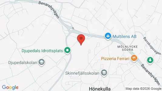 Apartments for rent i Härryda - kort over placeringen