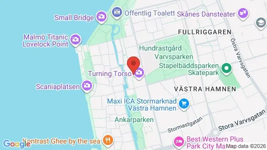 Apartments for rent i Malmö City - kort over placeringen