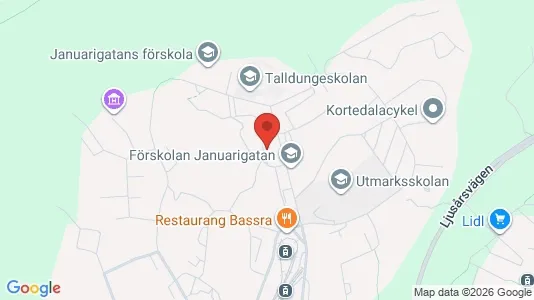 Apartments for rent i Gothenburg East - kort over placeringen