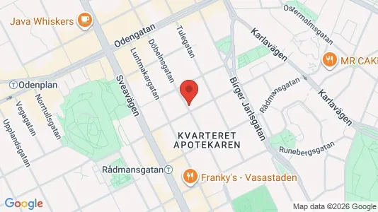 Apartments for rent i Vasastan - kort over placeringen