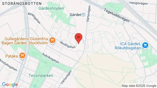 Apartments for rent i Gärdet/Djurgården - kort over placeringen