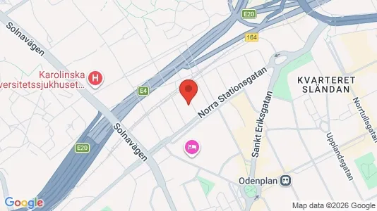 Apartments for rent i Vasastan - kort over placeringen