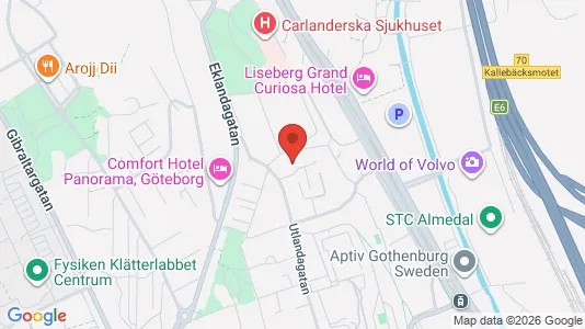 Apartments for rent i Johanneberg - kort over placeringen