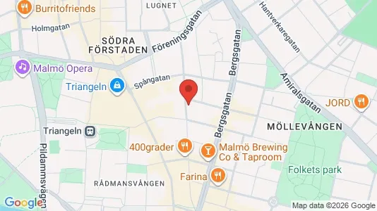 Apartments for rent i Malmö City - kort over placeringen