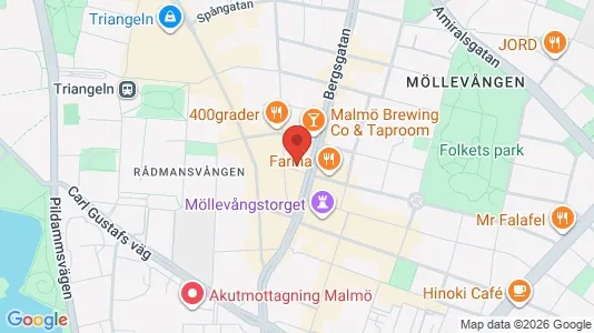 Apartments for rent i Malmö City - kort over placeringen