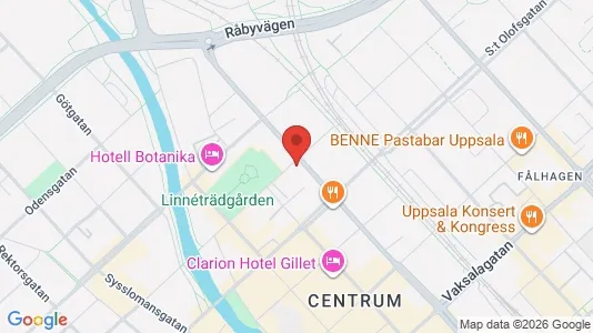 Apartments for rent i Uppsala - kort over placeringen