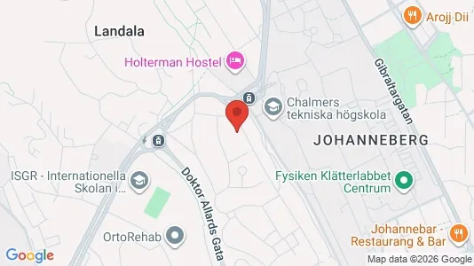 Apartments for rent i Johanneberg - kort over placeringen