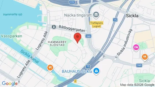 Apartments for rent i Hammarbyhamnen - kort over placeringen